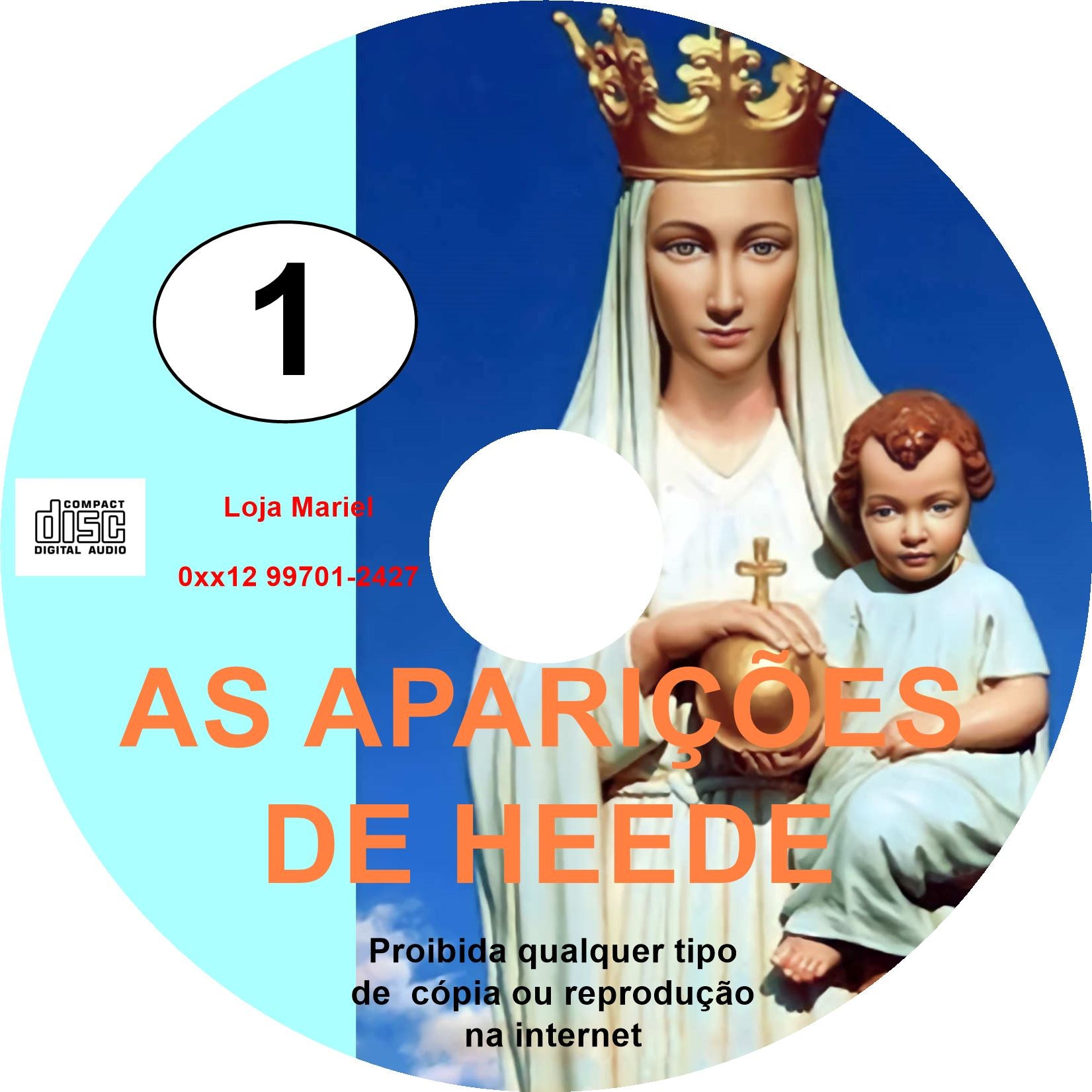 CD As Aparições de Nossa Senhora em Heede Alemanha 1 CD As Aparições de Nossa Senhora em Heede Alemanha 1